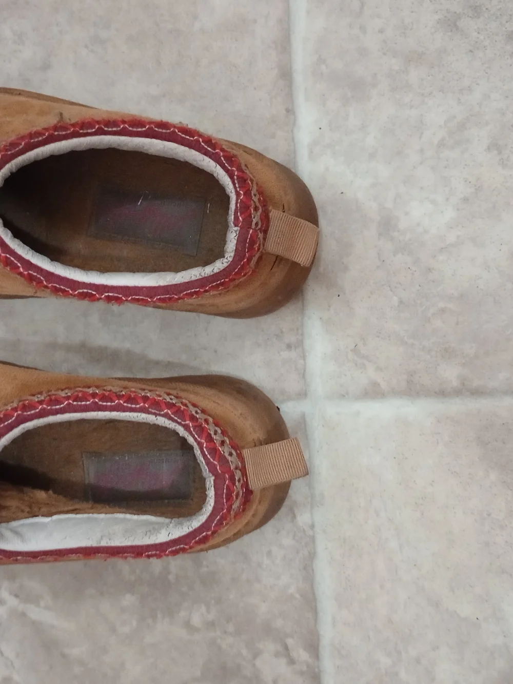 Ugg Girls Big Kid Tasman Slippers Shoes  Brown Slip On Size 1B